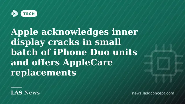 Apple acknowledges inner display cracks in small batch of iPhone Duo units and offers AppleCare replacements