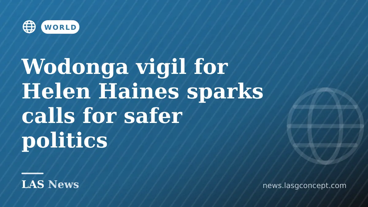 Wodonga vigil for Helen Haines sparks calls for safer politics