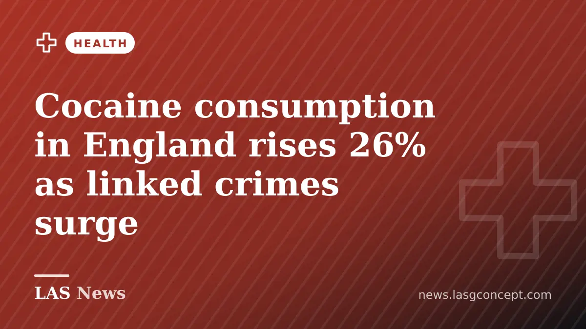 Cocaine consumption in England rises 26% as linked crimes surge