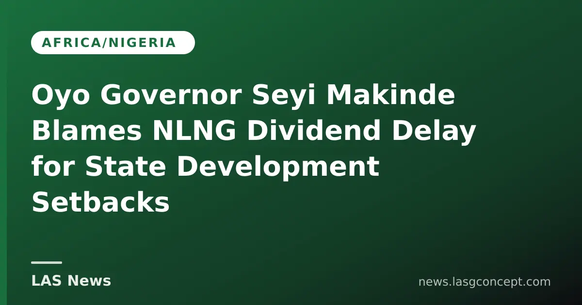 Oyo Governor Seyi Makinde Blames NLNG Dividend Delay for State Development Setbacks