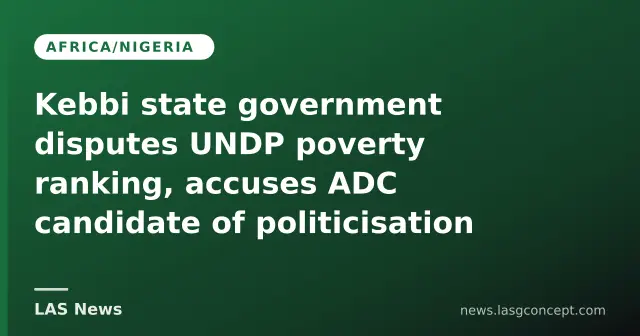 Kebbi state government disputes UNDP poverty ranking, accuses ADC candidate of politicisation
