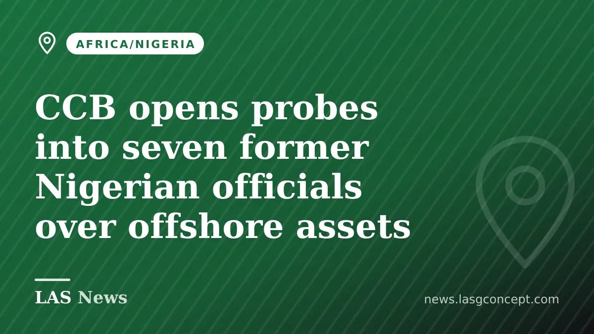 CCB opens probes into seven former Nigerian officials over offshore assets