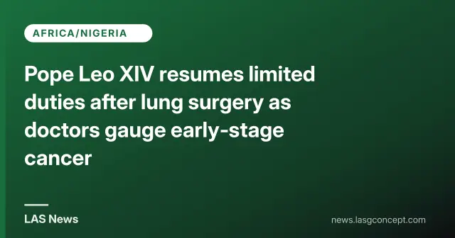Pope Leo XIV cleared for November Latin America visit after swift recovery from lung surgery
