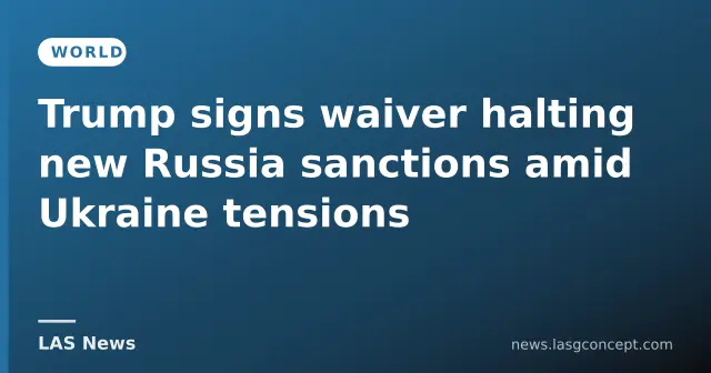 Trump issues waiver on Russia sanctions ahead of US midterms