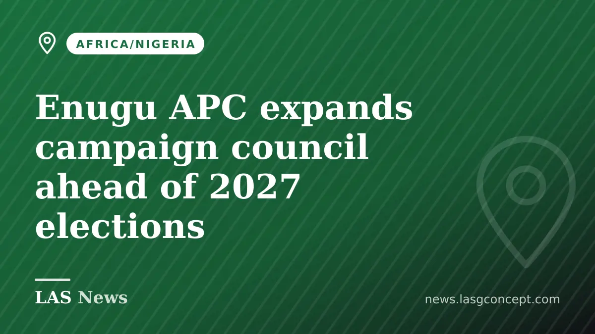Enugu APC expands campaign council ahead of 2027 elections