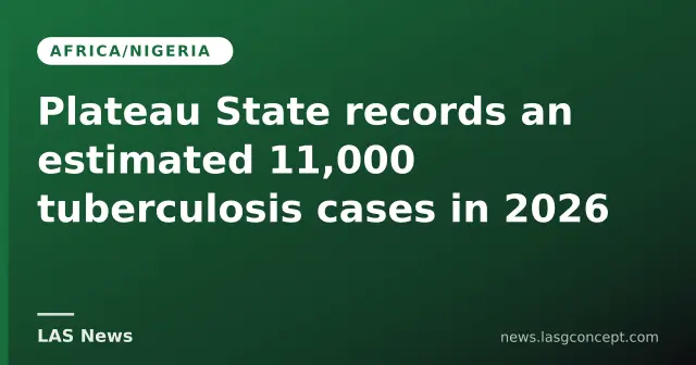 Plateau State records an estimated 11,000 tuberculosis cases in 2026
