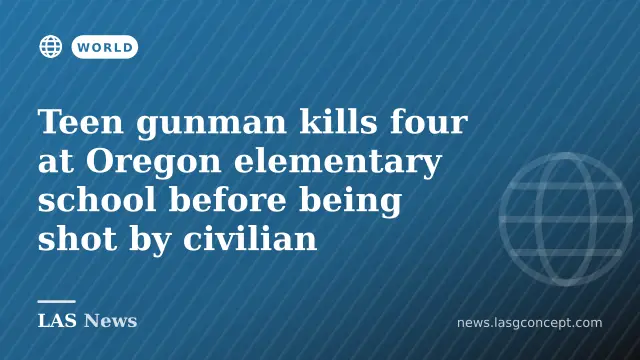 Teen gunman kills four at Oregon elementary school before being shot by civilian