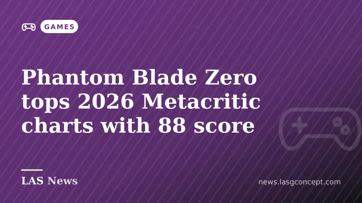 Phantom Blade Zero tops 2026 Metacritic charts with 88 score