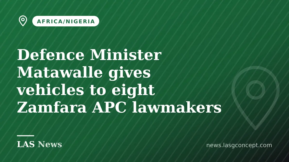 Defence Minister Matawalle gives vehicles to eight Zamfara APC lawmakers