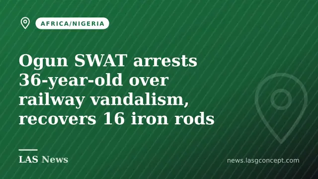 SWAT arrests Ogun man, recovers 16 iron rods and gas cylinders
