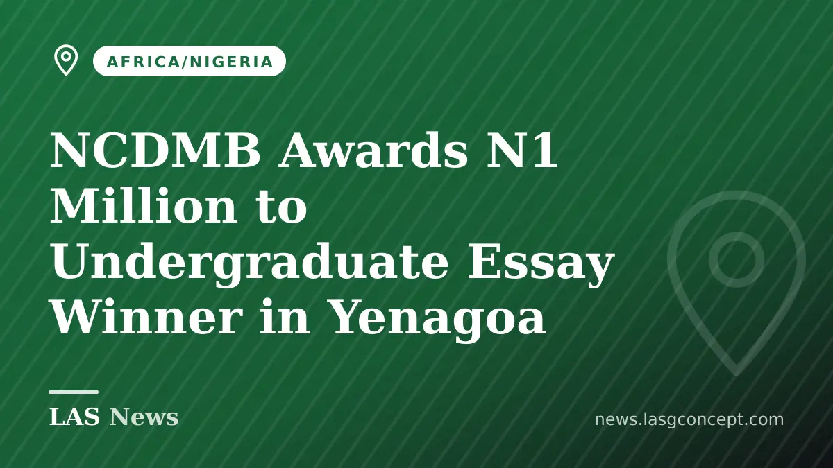 NCDMB Awards N1 Million to Undergraduate Essay Winner in Yenagoa