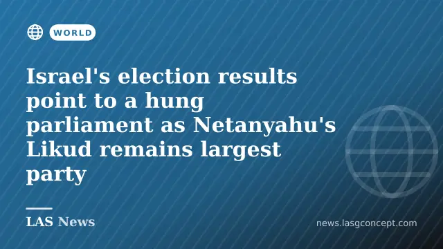 Israel's election results point to a hung parliament as Netanyahu's Likud remains largest party