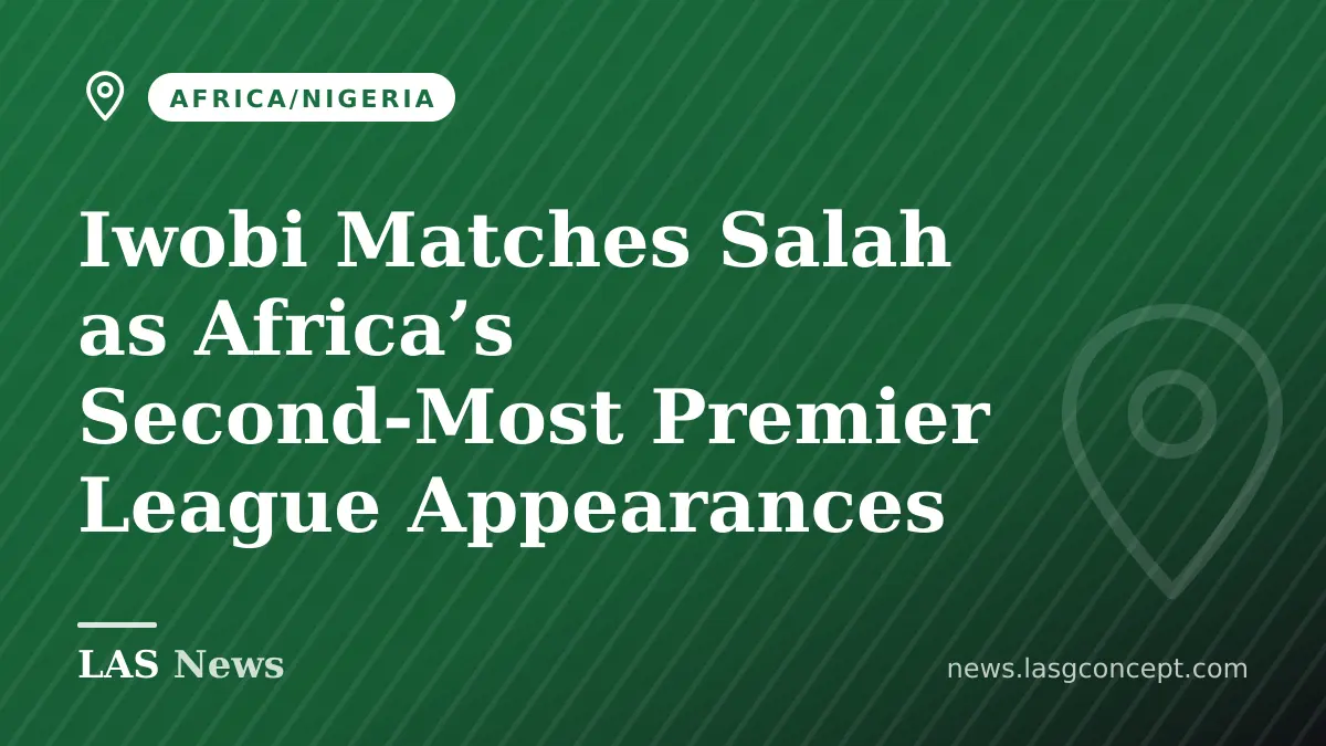 Iwobi Matches Salah as Africa’s Second‑Most Premier League Appearances