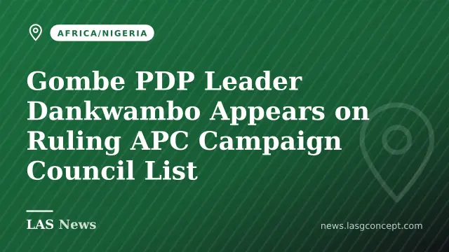 Gombe PDP Leader Dankwambo Appears on Ruling APC Campaign Council List