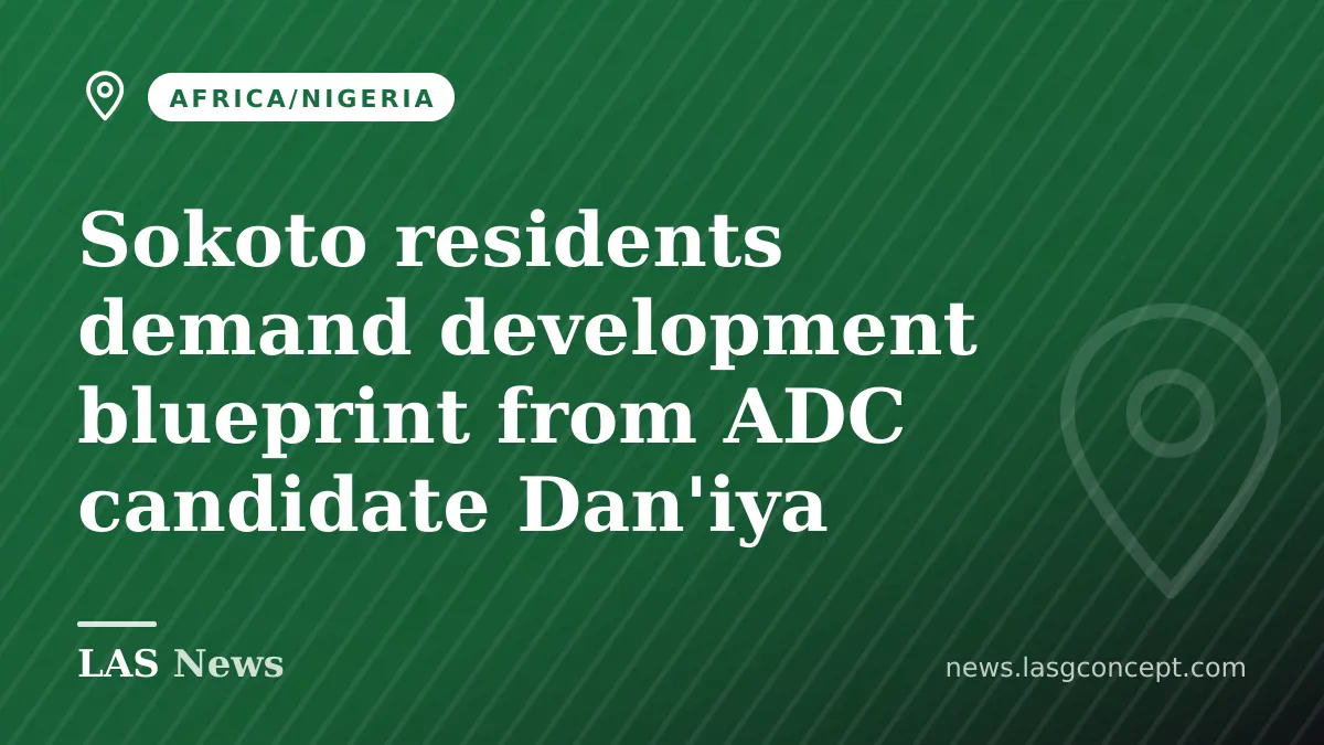 Sokoto residents demand development blueprint from ADC candidate Dan'iya