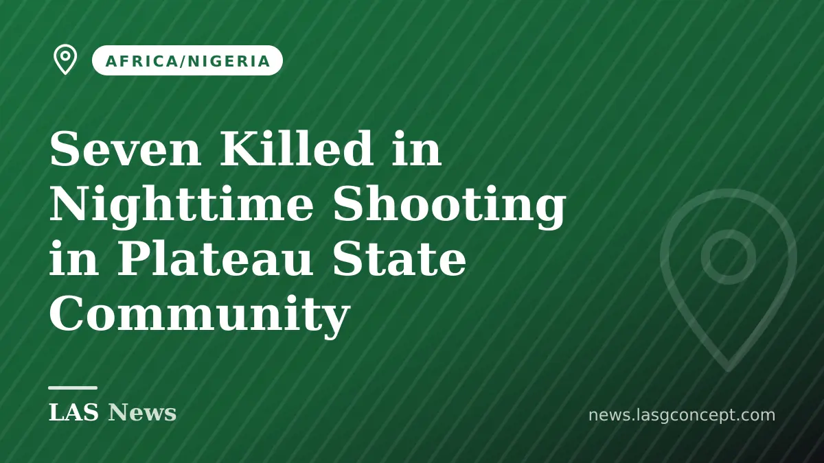 Seven Killed in Nighttime Shooting in Plateau State Community