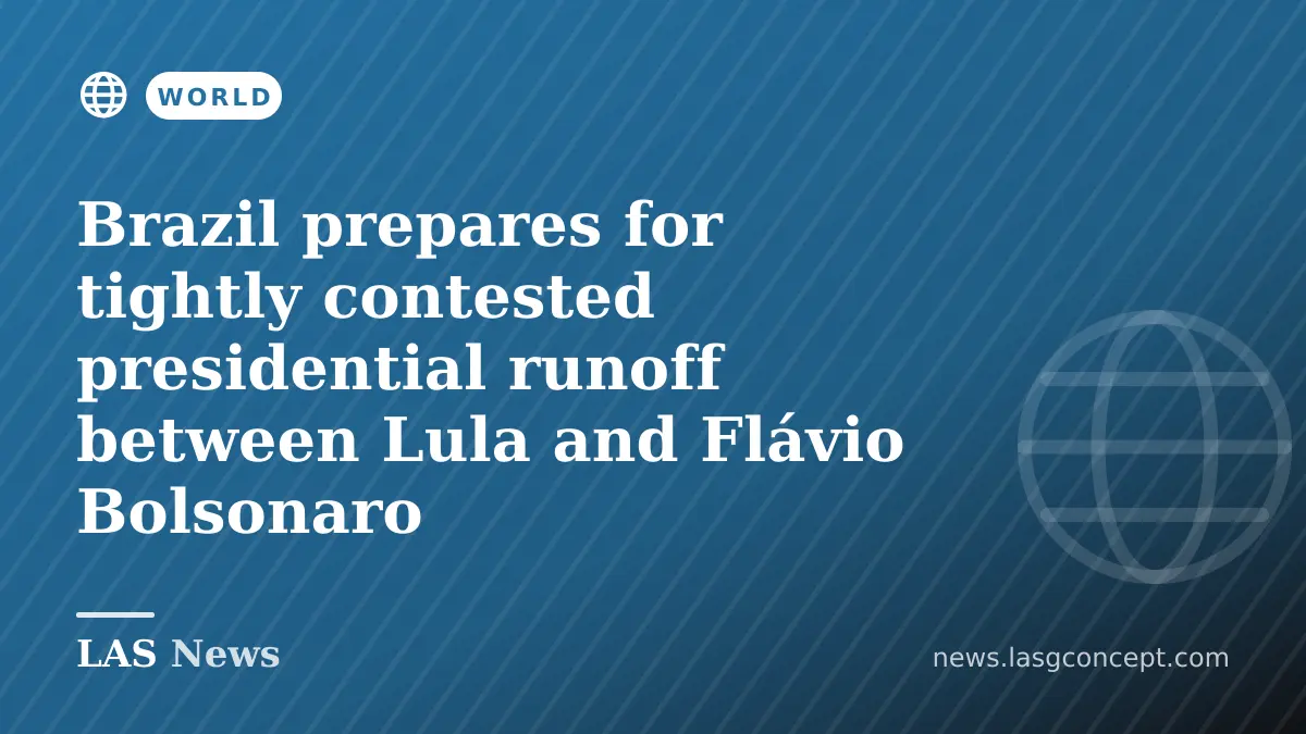 Brazil prepares for tightly contested presidential runoff between Lula and Flávio Bolsonaro