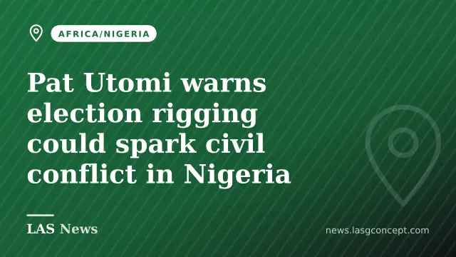 Pat Utomi warns election rigging could spark civil conflict in Nigeria