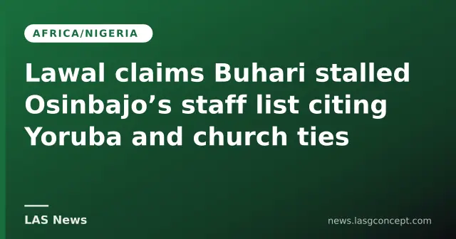 Dispute emerges over alleged presidential scrutiny of vice‑president’s staff appointments