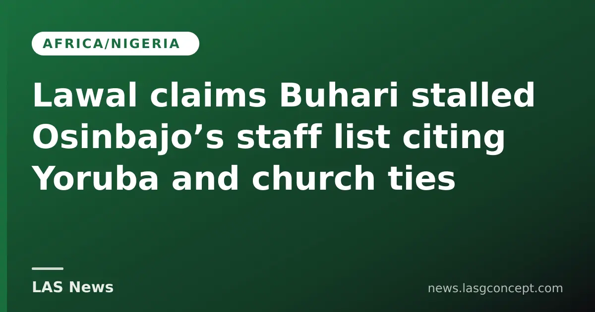 Dispute emerges over alleged presidential scrutiny of vice‑president’s staff appointments