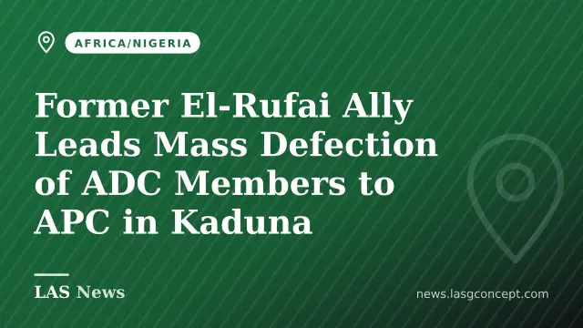Former El‑Rufai Ally Leads Mass Defection of ADC Members to APC in Kaduna