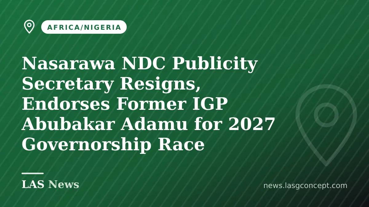 Nasara​wa NDC Publicity Secretary Resigns, Endorses Former IGP Abubakar Adamu for 2027 Governorship Race
